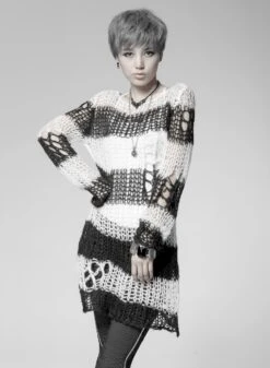 Haut Noir Et Blanc PUNK RAVE 'apocalypse 2022'