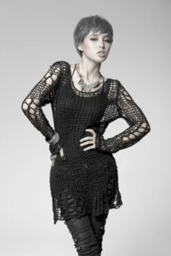 Haut Destroy Noir PUNK RAVE 'apocalypse 2022'