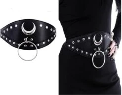 Ceinture RESTYLE 'iron Moon' -Vêtements Gothiques Boutique iron 900
