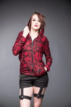 Veste Zippée QUEEN OF DARKNESS -Vêtements Gothiques Boutique ja1 270 13 web4 720x600 900