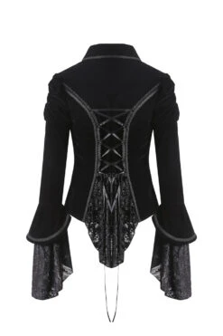 Veste Velours DARK IN LOVE 'hunila' -Vêtements Gothiques Boutique jw172 001 900