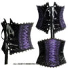 Serre-taille Gothique SINISTER Violet 2 Serre-taille Gothique SINISTER Violet -Vêtements Gothiques Boutique k062 velvetandtaffetaunderbustcorsetbysinister 900