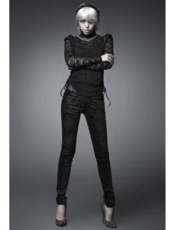 Pantalon Gothique PUNK RAVE 'obsession' -Vêtements Gothiques Boutique k166