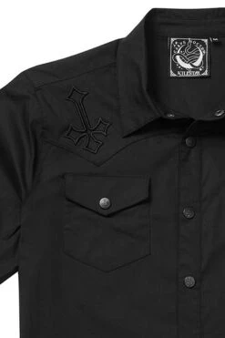 Chemise KILLSTAR 'crossed Out' -Vêtements Gothiques Boutique ksra002696 killstar crossed out work shirt 2 900