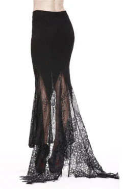 Longue Jupe Sirène DARK IN LOVE -Vêtements Gothiques Boutique kw127 106 900