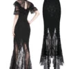 Longue Jupe Sirène DARK IN LOVE 2 Longue Jupe Sirène DARK IN LOVE -Vêtements Gothiques Boutique kw127 900