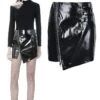 Jupe PVC DARK IN LOVE 1 Jupe PVC DARK IN LOVE -Vêtements Gothiques Boutique kw160 900