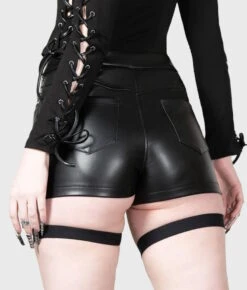 Short Cuir Vegan KILLSTAR 'leigh' -Vêtements Gothiques Boutique leigh 57 900