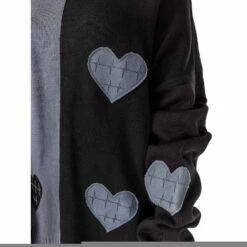 Pull Femme Oversize VIXXSIN 'Lexia Jumper' -Vêtements Gothiques Boutique lexia jumper black grey heartless 3 900