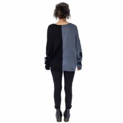 Pull Femme Oversize VIXXSIN 'Lexia Jumper' -Vêtements Gothiques Boutique lexia jumper black grey heartless 7 900