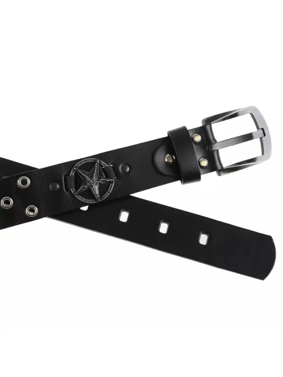 Ceinture Cuir BAPHOMET 4 Ceinture Cuir BAPHOMET – Image 2