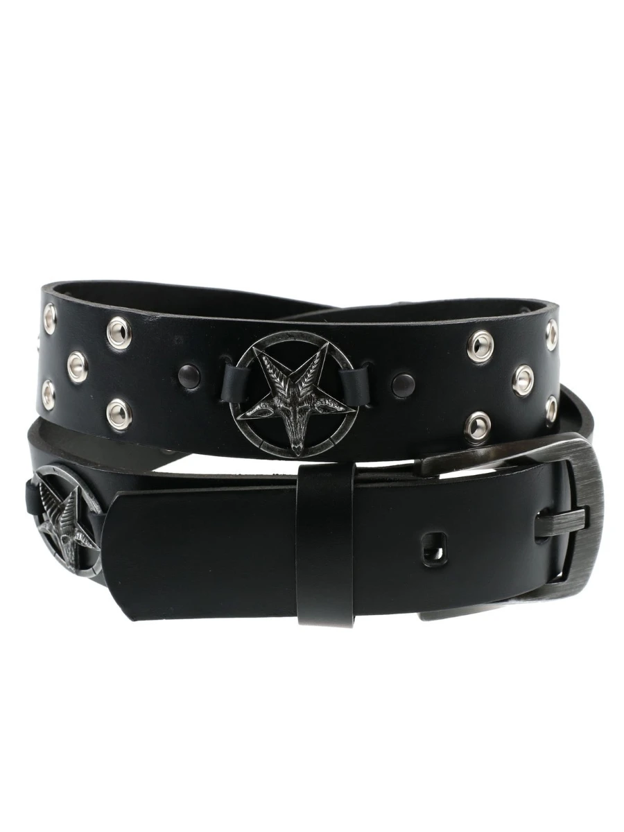 Ceinture Cuir BAPHOMET 3 Ceinture Cuir BAPHOMET