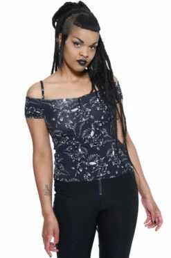 Haut KILLSTAR 'lulu Bardot Top'