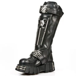 Bottes Cuir New Rock M.1024-S1 -Vêtements Gothiques Boutique m 1024 s1 4 900
