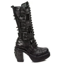Bottes New Rock M.8342-R1 En Cuir