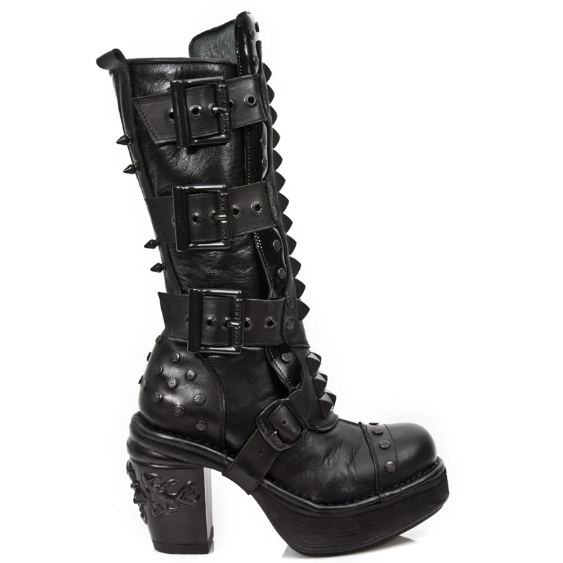 Bottes New Rock M.8342-R1 En Cuir 3 Bottes New Rock M.8342-R1 En Cuir