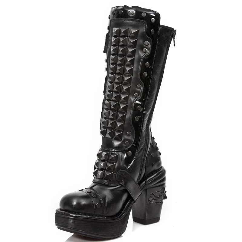 Bottes New Rock M.8342-R1 En Cuir 6 Bottes New Rock M.8342-R1 En Cuir – Image 4