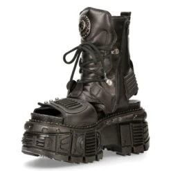 Bottines Cuir New Rock M.BIOS107-C3 -Vêtements Gothiques Boutique m bios107 c3 4 900