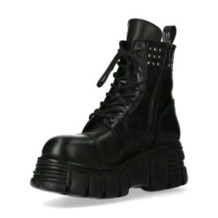 Bottes Cuir New Rock M-MILI245-C4 -Vêtements Gothiques Boutique m mili245 c4 4 900