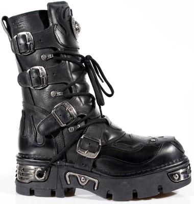 Bottes Gothiques NEW ROCK N°107 Black 3 Bottes Gothiques NEW ROCK N°107 Black