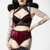 Culotte Gothique KILLSTAR 'Mercy' -Vêtements Gothiques Boutique mercy lace panty blood b x1600 900