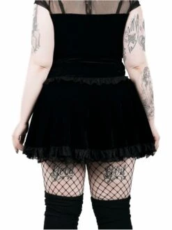 Jupe Velours KILLSTAR 'mitzy' -Vêtements Gothiques Boutique mitzy mini skirt 2 1 900