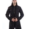 Manteau POIZEN INDUSTRIES 'monarch' -Vêtements Gothiques Boutique monarch coat mens black brocade poizen industries 156 900