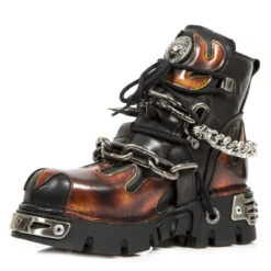 Bottines Cuir New Rock M.1495-S1 -Vêtements Gothiques Boutique new rock m 1495 s1 4 zoom