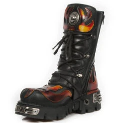 Bottes Cuir New Rock M.378-C1 -Vêtements Gothiques Boutique new rock m 378 c1 4 zoom