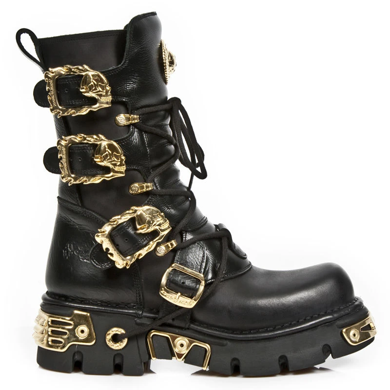 Bottes Cuir New Rock M.391GOLD-C1 3 Bottes Cuir New Rock M.391GOLD-C1