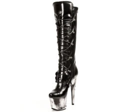 Bottes Cuir New Rock M.DEVIL004-C1 -Vêtements Gothiques Boutique new rock m devil004 c1 4 zoom