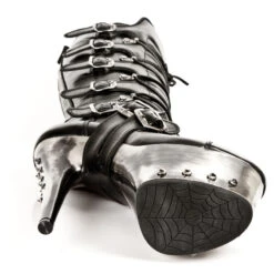 Bottes Cuir New Rock M.DEVIL004-C1 -Vêtements Gothiques Boutique new rock m devil004 c1 6 zoom