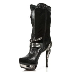 Bottes Noires New Rock M.MAG034-S1 -Vêtements Gothiques Boutique new rock m mag034 s1 4 zoom