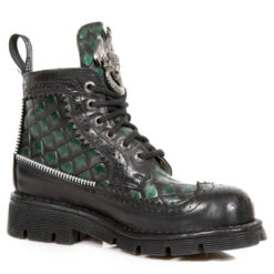 Bottines Cuir New Rock M.MILI124-C1 -Vêtements Gothiques Boutique new rock m mili124 c1 3 zoom