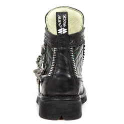 Bottines Cuir New Rock M.MILI124-C1 -Vêtements Gothiques Boutique new rock m mili124 c1 4 zoom
