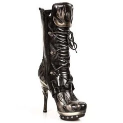 Bottes Cuir New Rock M.PUNK023-C2 -Vêtements Gothiques Boutique new rock m punk023 c2 4 zoom