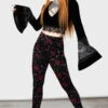 Leggings Velours KILLSTAR 'Ora' -Vêtements Gothiques Boutique ora leggings w b x1600 900