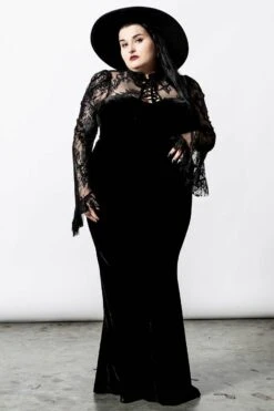 Haut Romantique KILLSTAR 'poison Fang' -Vêtements Gothiques Boutique poison fang long sleeve top plus c x1600 900