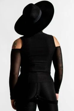 Haut Manches Longues KILLSTAR 'scarah' -Vêtements Gothiques Boutique scarah long sleeve top d x1600 900