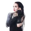 Mitaines POIZEN INDUSTRIES 'shadow' -Vêtements Gothiques Boutique shadow armwarmer black poizen industries 1 900