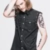 Chemise Goth Rock Sans Manches -Vêtements Gothiques Boutique sht0072 1000