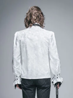 Chemise Gothique Vampire Blanche -Vêtements Gothiques Boutique sht01002 2 1000