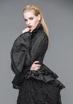 Chemisier Gothique Noir DEVIL FASHION -Vêtements Gothiques Boutique sht0170139640281652039138754 3 900