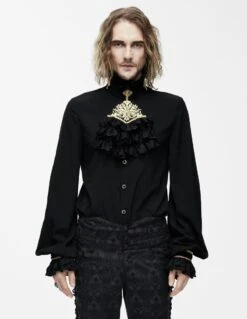 Chemise Baroque à Jabot DEVIL FASHION -Vêtements Gothiques Boutique sht023011 900