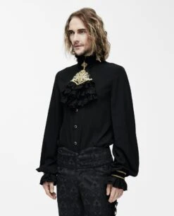 Chemise Baroque à Jabot DEVIL FASHION -Vêtements Gothiques Boutique sht023012 900
