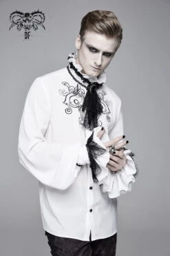 Chemise à Jabot DEVIL FASHION 'gothic Palace' -Vêtements Gothiques Boutique sht041027 900