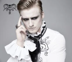 Chemise à Jabot DEVIL FASHION 'gothic Palace' -Vêtements Gothiques Boutique sht0410281 900
