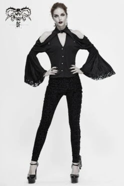 Chemisier DEVIL FASHION 'vampiria' -Vêtements Gothiques Boutique sht0515 900