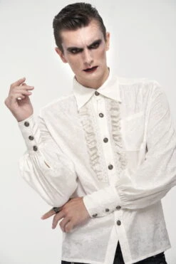 Chemise Victorienne DEVIL FASHION 'Sidimund' -Vêtements Gothiques Boutique sht082028 900