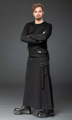 Jupe Gothique Homme QUEEN OF DARKNESS 8 Jupe Gothique Homme QUEEN OF DARKNESS -Vêtements Gothiques Boutique sk2 0901201 900